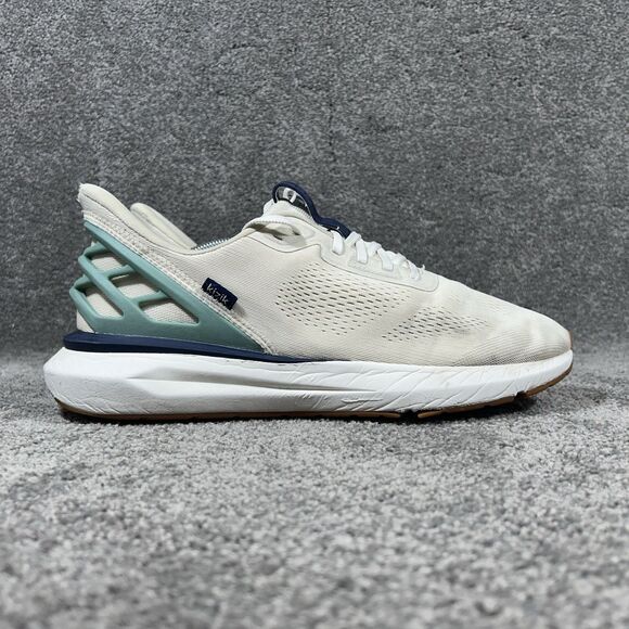 Kizik Athens 2 Mens Size 13 White Hands Free Athletic Running Shoes Used - Picture 1 of 11